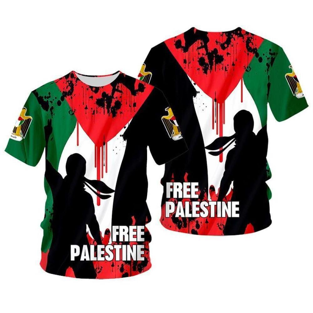 Best Price 100% Cotton Palestine Shirt Custom Printed FREE Palestine GAZA tshirt jersey Mens Kids Football T Shirts