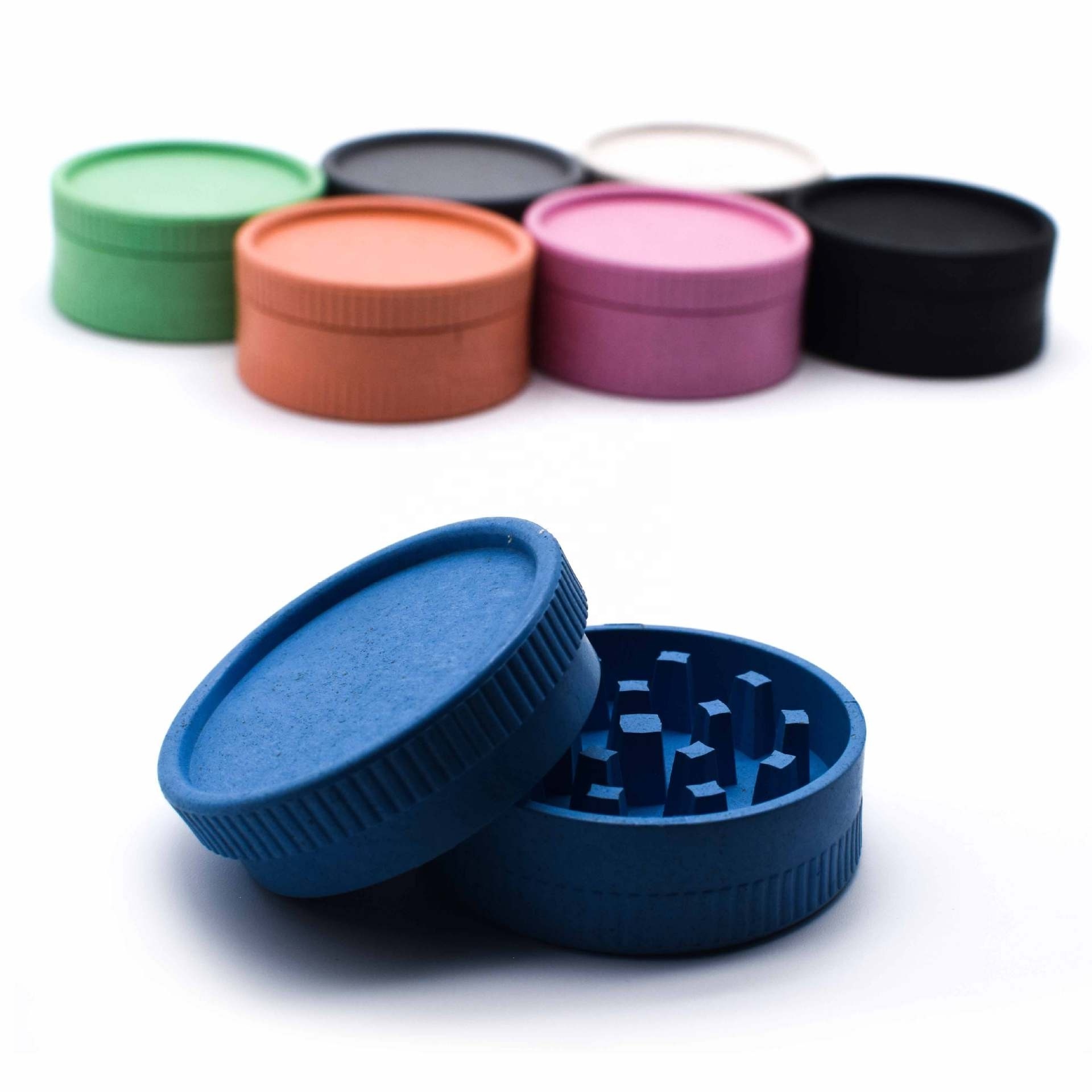 New popular Plant Fibres Grinders Hemp 55mm pieces Custom logo Eco-Friendly Biodegradable Herb Grinder