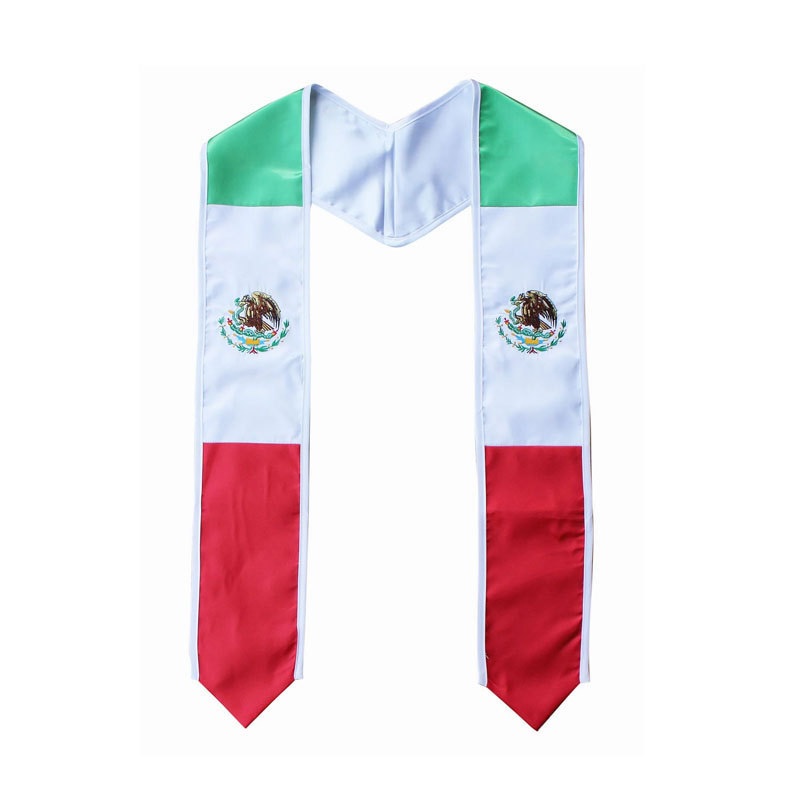 Mexican Graduation Sash Stole Mexico Flag Graduation Stole Class Of 2024 Gift for Graduation's Day 60 72 In