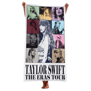 2024 USA Hot Selling Taylor Eras Tour Luxury Oversized Towel Custom High Quality Swifties Microfibre Beach Towels