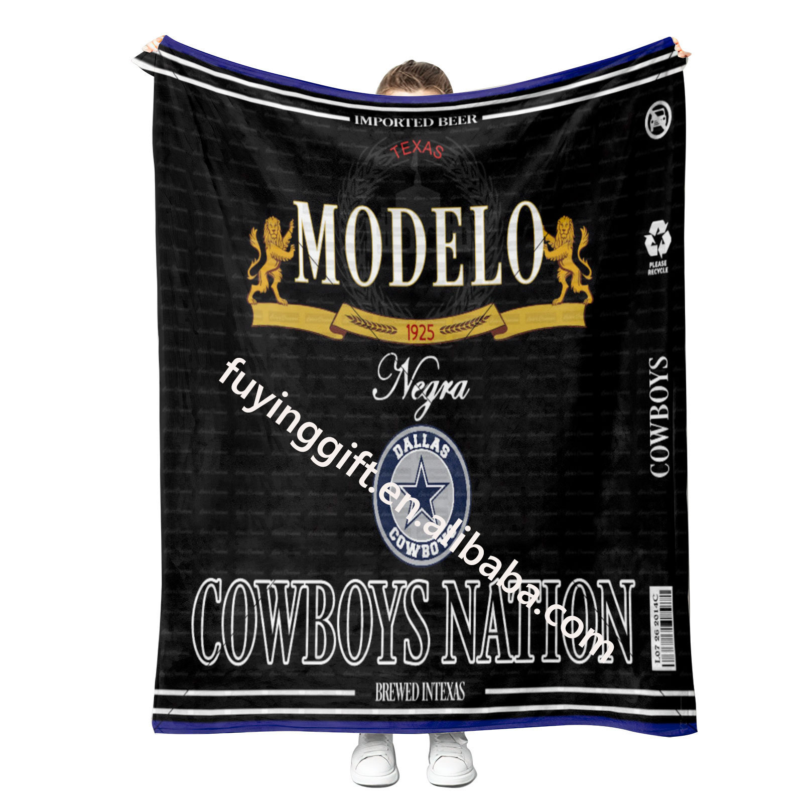 Hot Selling America Chivas Mexico PAPA Printing Throw Blanket Custom Fleece Flannel Travel Bed Throw Polyester Blankets