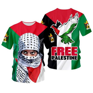 Best Price 100% Cotton Palestine Shirt Custom Printed FREE Palestine GAZA tshirt jersey Mens Kids Football T Shirts