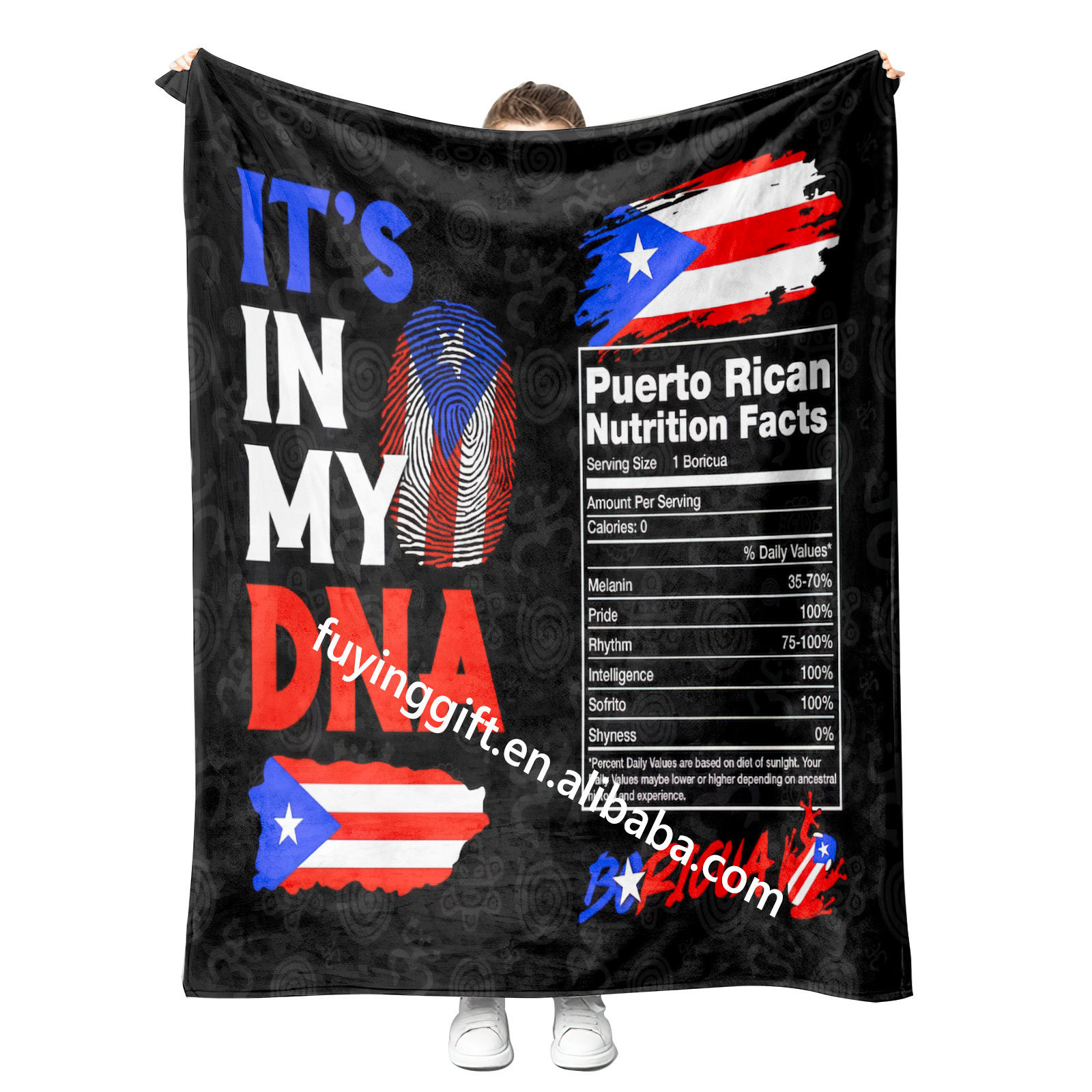 2023 New Puerto Rico Boricua Roberto Clemente Mexican Blanket Wholesale Custom Fleece Home Travel Throw Blanket