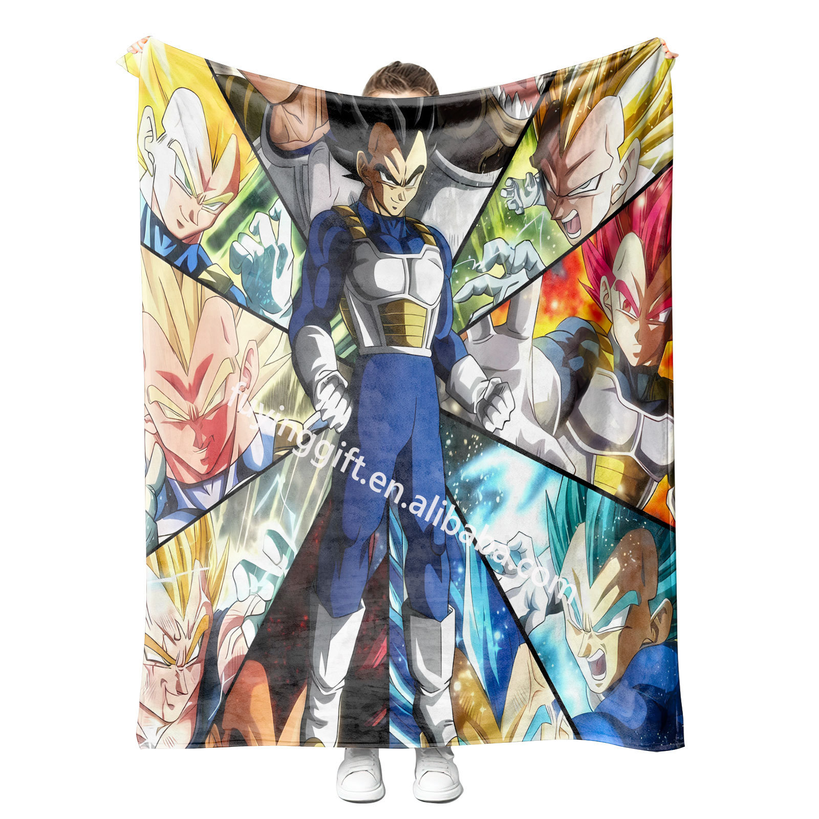 Factory price newest cartoon anime Dra gon ball 3D Sublimation flannel Fleece throw blankets 60*80 in