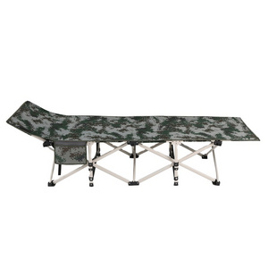 Factory directly supply customized portable folding camping sleeping bed comfortable camping bed single cot bed