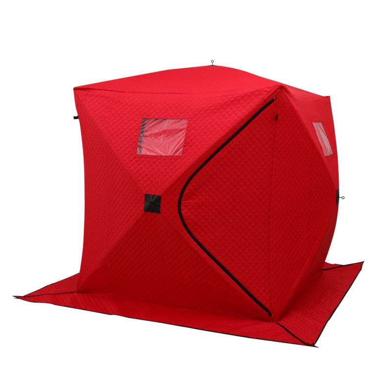 fashionable 2 person pop up quick open ice fishing tent for winter outdoor hiking fishing