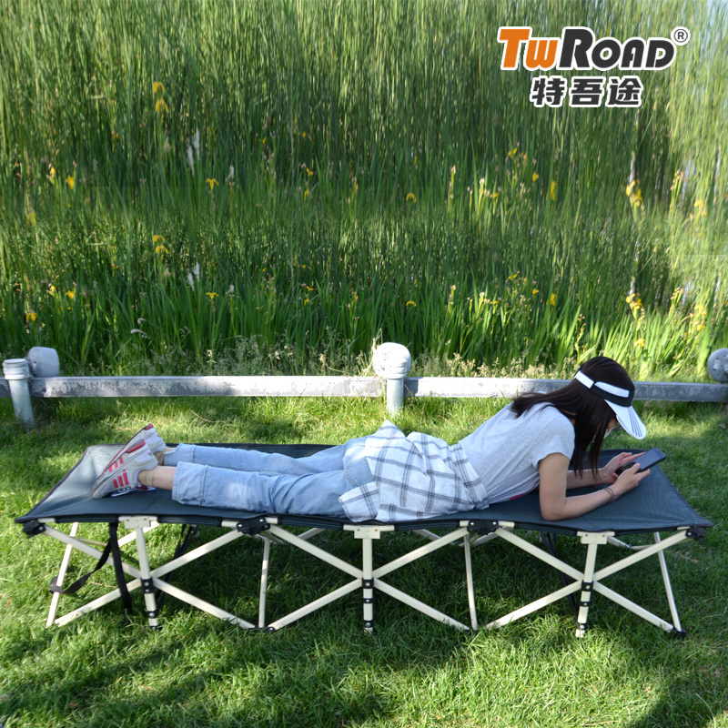 Factory directly supply customized portable folding camping sleeping bed comfortable camping bed single cot bed