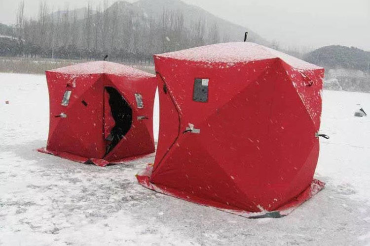 fashionable 2 person pop up quick open ice fishing tent for winter outdoor hiking fishing