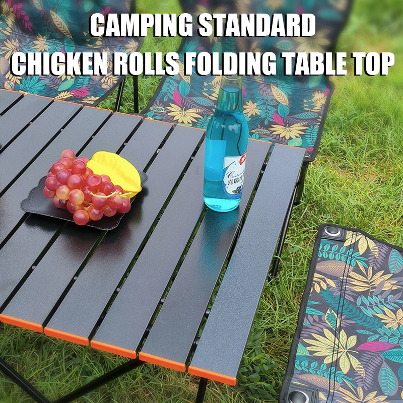 TWROAD Folding Camping Table And Chair Set Portable Outdoor Camping Furniture Travel Outdoor Table And Chair steel material