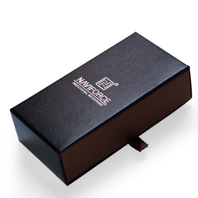 Custom Luxury Handmade Black Watch Box Printing Logo Cardboard Watch Boxes