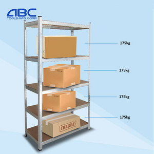 2 in 1 boltless rack 5 tier cheap galvanised boltless steel shelving unit 175kg 180x90x40cm for bomb shelter