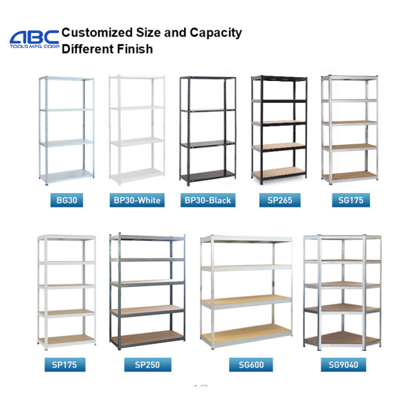 2 in 1 boltless rack 5 tier cheap galvanised boltless steel shelving unit 175kg 180x90x40cm for bomb shelter