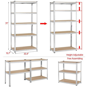 5 layer shelf warehouse garage steel shelving pantry shelving systems