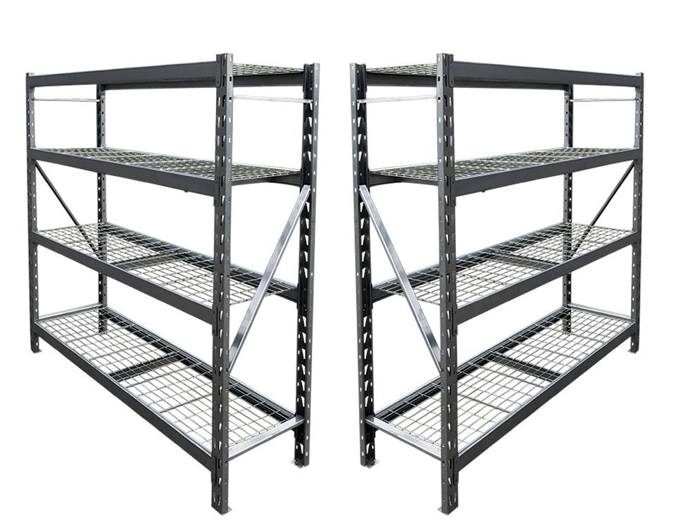 Heavy Duty Rivet Lock Span Shelving Boltless Storage Custom Shelves Warehouse Racking