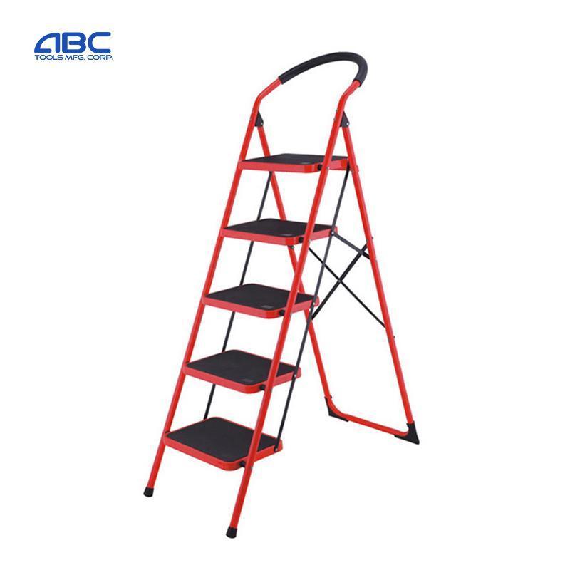 Folding Step Stool Portable Household Steel Step Ladder 2,4 Step