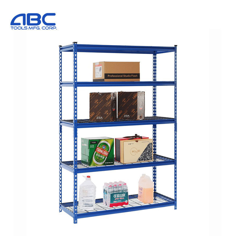 1.2 mm thickness galvanized steel storage boltless rack 5 layer shelving for warehouse/workshop/office/household