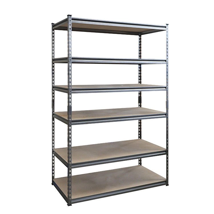 Heavy duty adjustable 6 levels racking shelves 6 layer kitchen boltless steel metal rack storage shelf