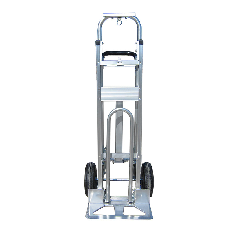 Aluminum folding shopping trolley hand cart with large wheels