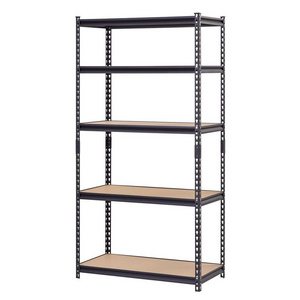 Heavy duty 3 section steel garage shelving racking unit