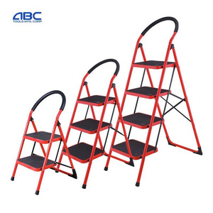 Folding Step Stool Portable Household Steel Step Ladder 2,4 Step