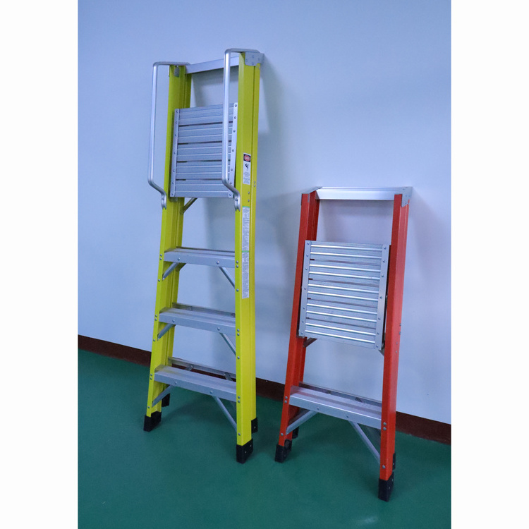 slim small folding household 2 step frp step ladders with work platform