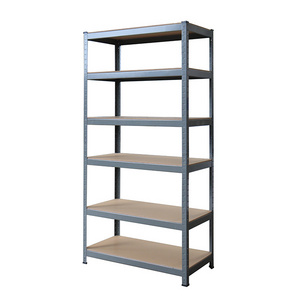 Heavy duty adjustable 6 levels racking shelves 6 layer kitchen boltless steel metal rack storage shelf