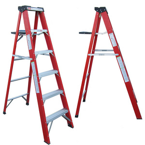 2 3 4 5 6 7 8 9 10 11 12 steps a shape folding electrician insulated fiberglass electric step ladder for home used