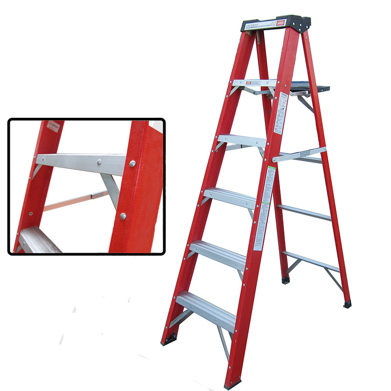 Chinese good quality aldi ladder 5 foot with plastic platform