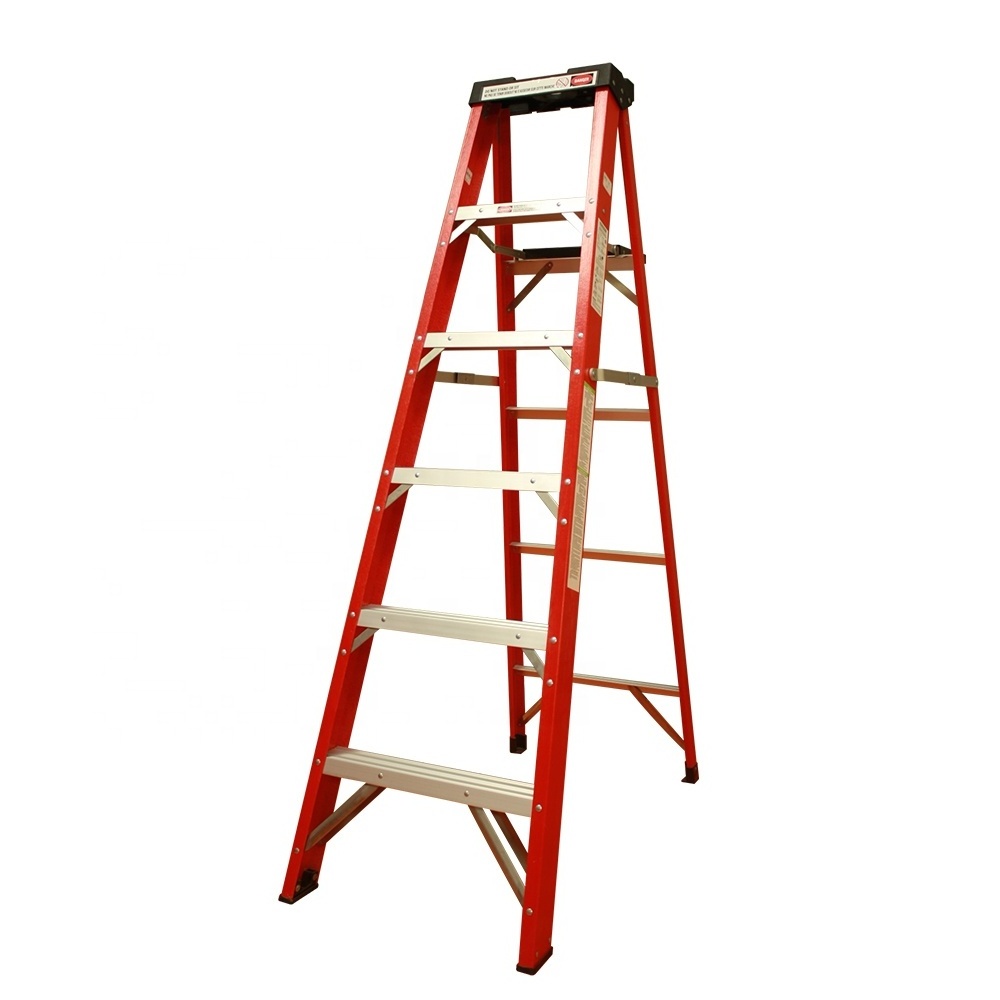 3m industrial narrow 3 4 5 6 7 step multi purpose folding fiberglass frp tripod platform step ladder with platform