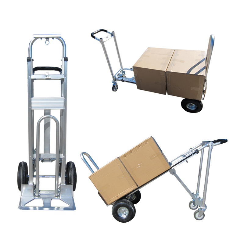 Durable metal folding aluminum push hand truck hand pull cart for sale