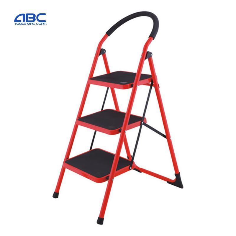 Folding Step Stool Portable Household Steel Step Ladder 2,4 Step