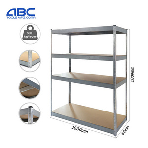 Medium duty anaqueles metal mensole 4 tiers slot lock shelving etagere prateleiras industrial racks metalicos para almacenaje