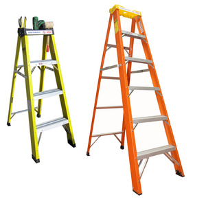 3m industrial narrow 3 4 5 6 7 step multi purpose folding fiberglass frp tripod platform step ladder with platform