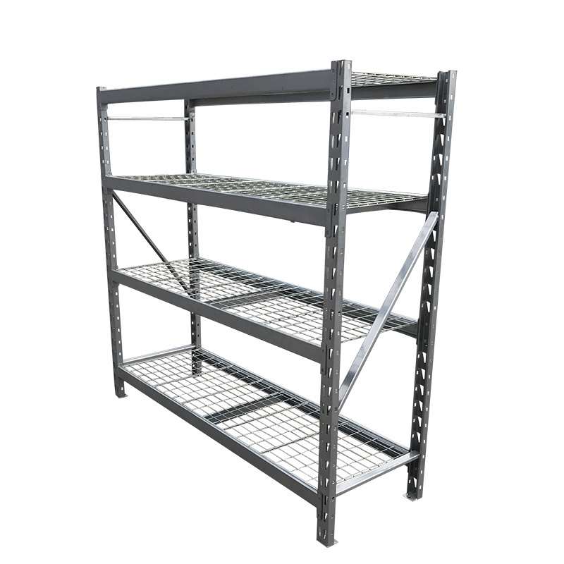 Heavy Duty Rivet Lock Span Shelving Boltless Storage Custom Shelves Warehouse Racking