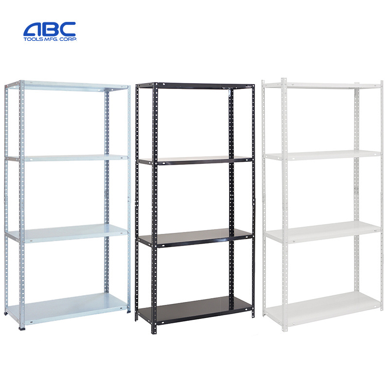 Wholesale easy to assemble 5layers boltless racking shelves galvanized steel stacking storage shelf racks for garage