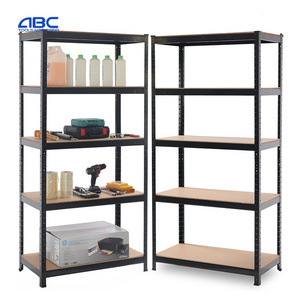 Wholesale easy to assemble 5layers boltless racking shelves galvanized steel stacking storage shelf racks for garage