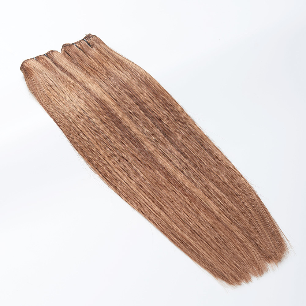 Hot Sale Weft Hair Extensions Human Remy Virgin Cuticle Hair Double Drawn Best Double Drawn Machine Weft