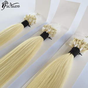 Factory Best Quality Double Drawn 100% Human Remy Hair Beads Nano Cooper Micro Loop Ring Hair Extensions