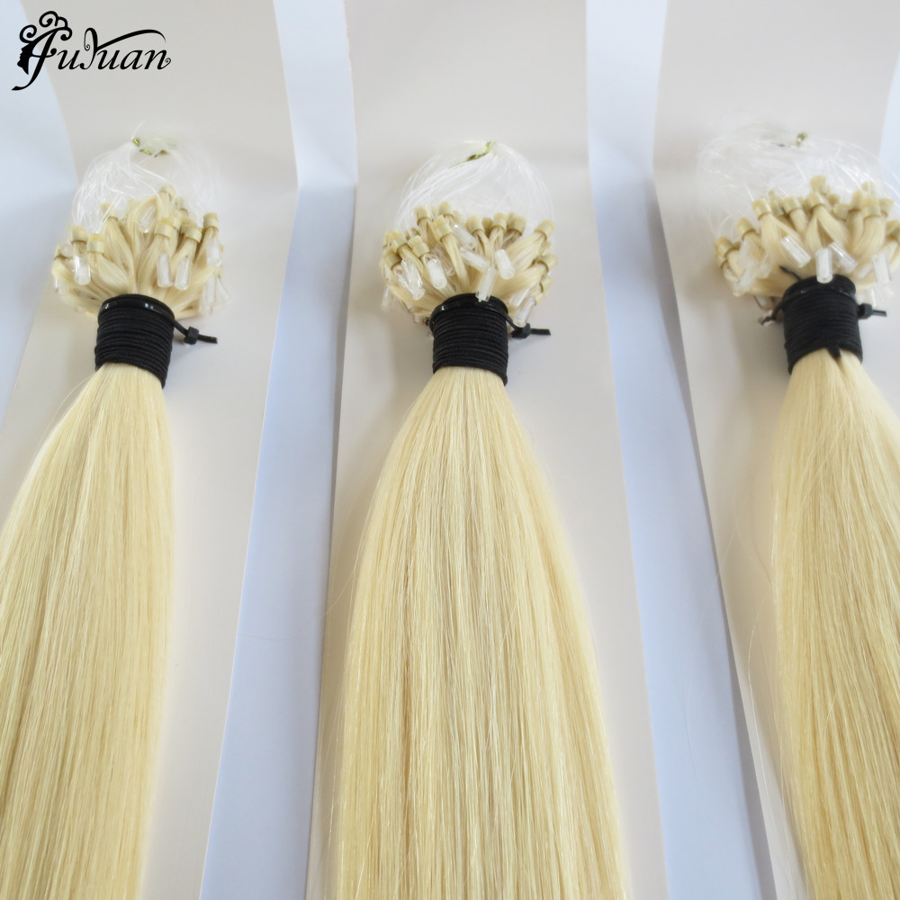 Human Micro Loop Ring Hair Extensions Unprocessed Virgin Peruvian Chinese Hair Nano Hair Nano Ring Looper Tool Nano Ring Pu Weft