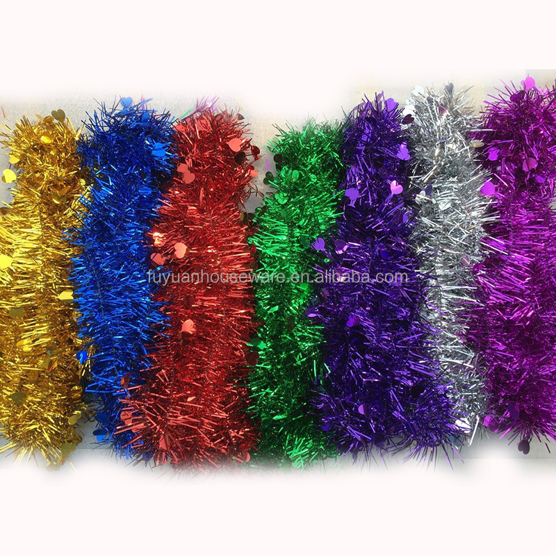 Wholesale New Decoration Bell Pull Flower Decorations Garland Wedding Tinsel Party Red Christmas Tinsel