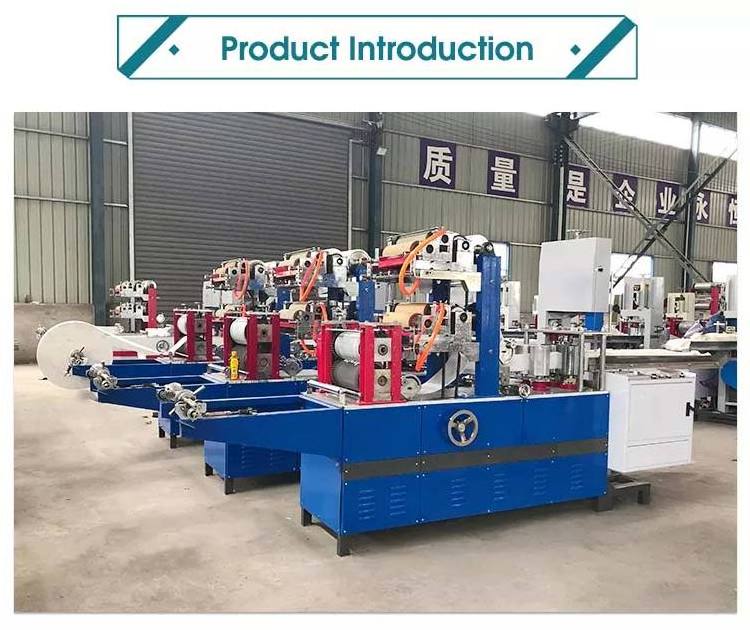 Automatic tissue paper folding machine N folded paper napkin printing making machine