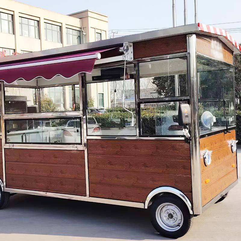 Beach drink truck hamburger coffee ice cream cart food truck kitchen hot sale