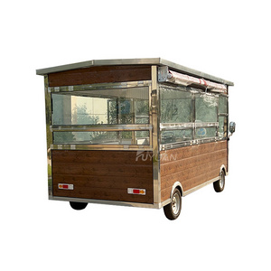 Beach drink truck hamburger coffee ice cream cart food truck kitchen hot sale