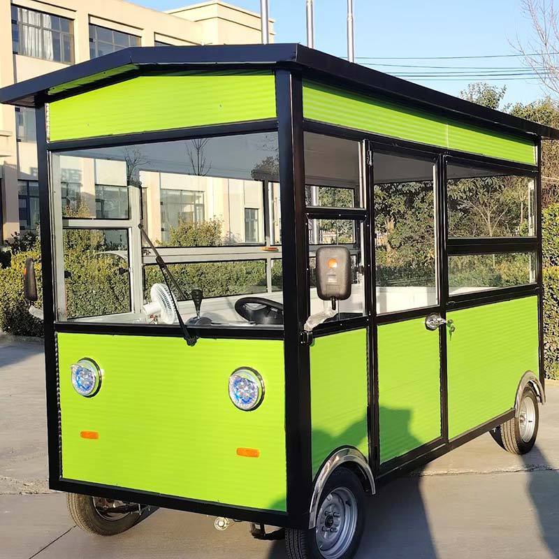 Coffee Shop Beer Bar Catering Cart Street Electric Ape Ice Cream Food Truck for Sale