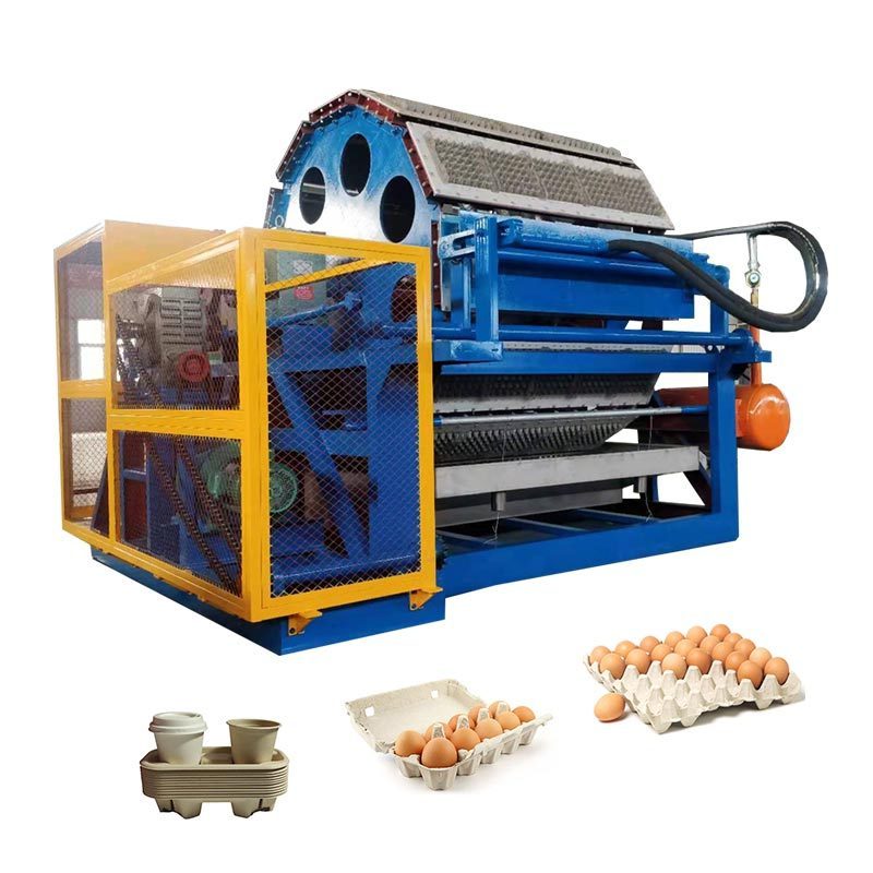 Automatic egg tray machine with dryer making egg carton for sale