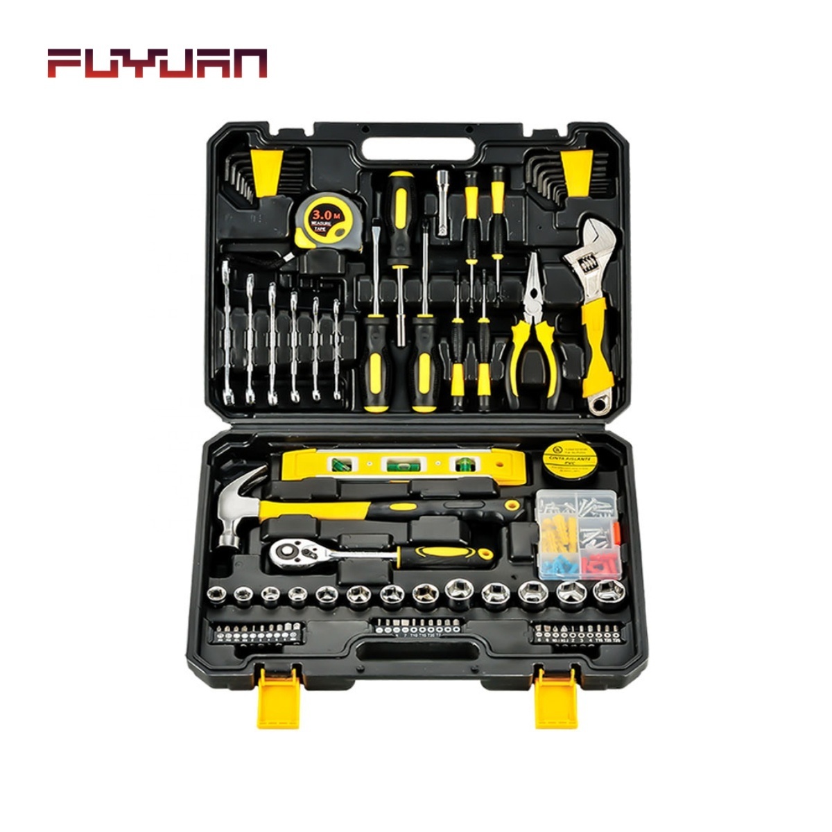 Super September Car Mechanic Maintenance Tools Box Set Mechanic Repair Hand Pliers 46-piece Socket Set Combination Tool