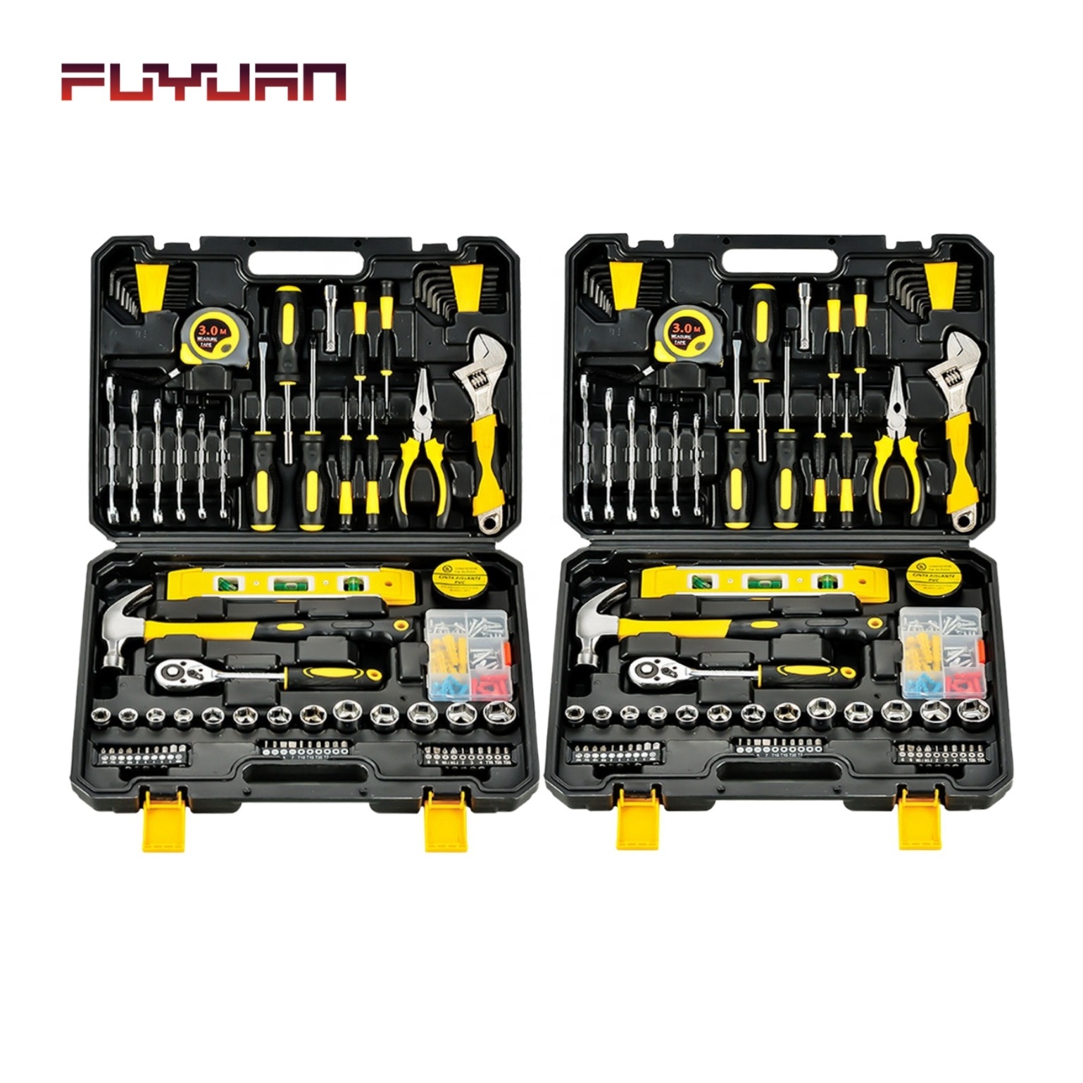 Super September Car Mechanic Maintenance Tools Box Set Mechanic Repair Hand Pliers 46-piece Socket Set Combination Tool