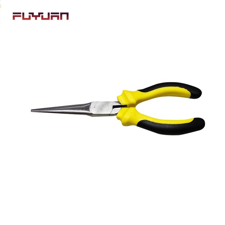 FLYJAN Extended Long Nose Pliers American Type  6inch 7inch 8inch Double-spring Nipper Pliers Sharp-nose Pliers