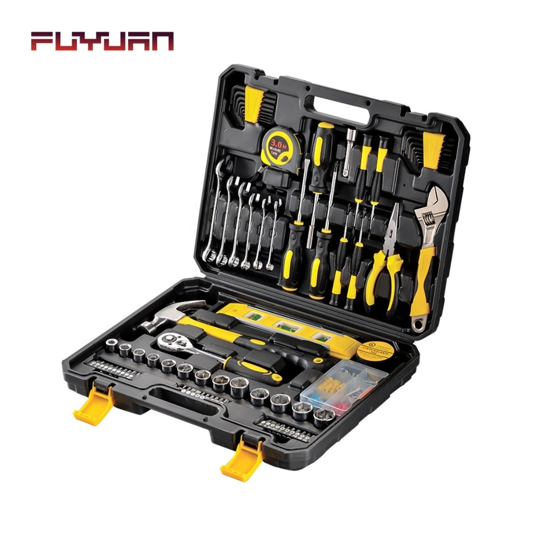 Super September Car Mechanic Maintenance Tools Box Set Mechanic Repair Hand Pliers 46-piece Socket Set Combination Tool