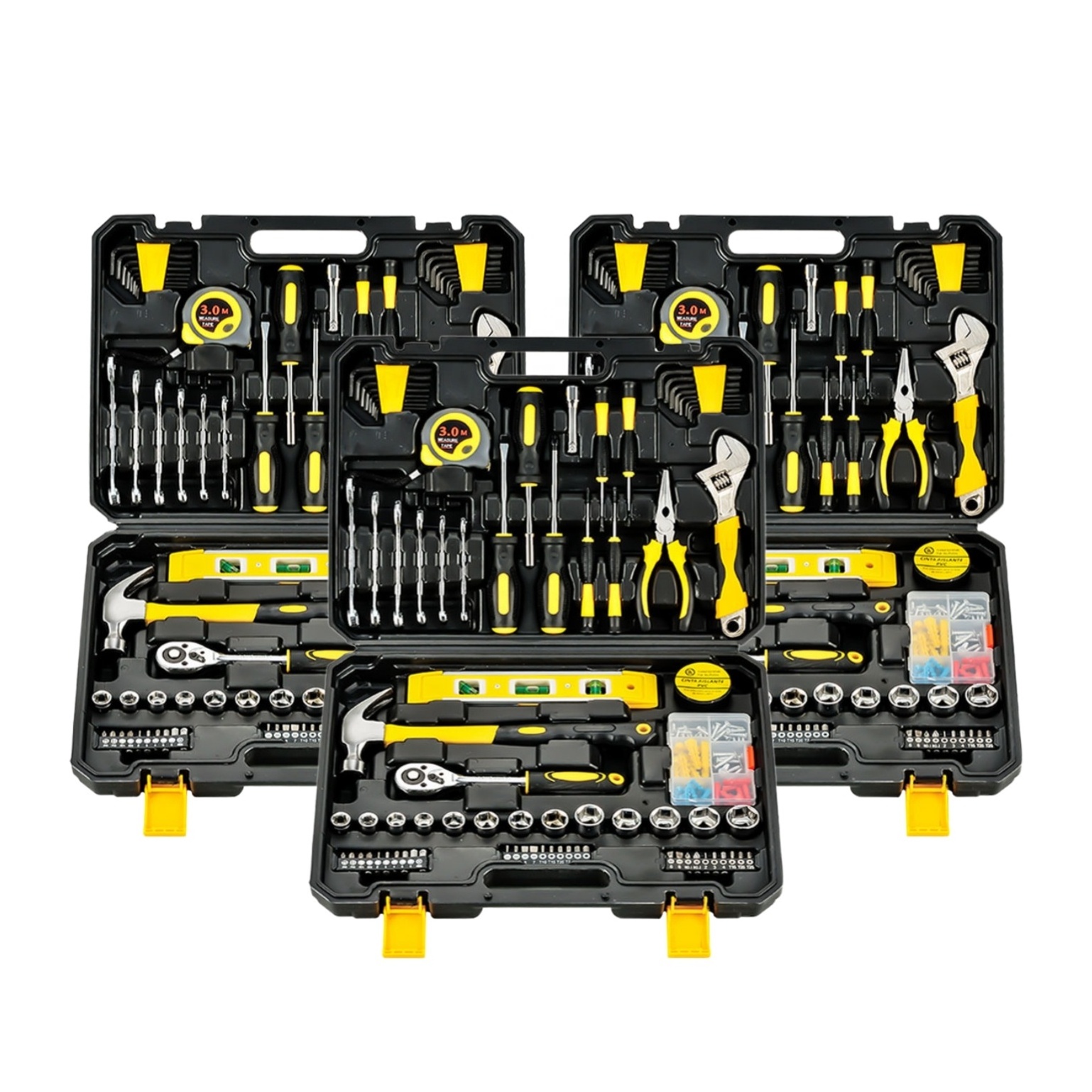 Super September Car Mechanic Maintenance Tools Box Set Mechanic Repair Hand Pliers 46-piece Socket Set Combination Tool